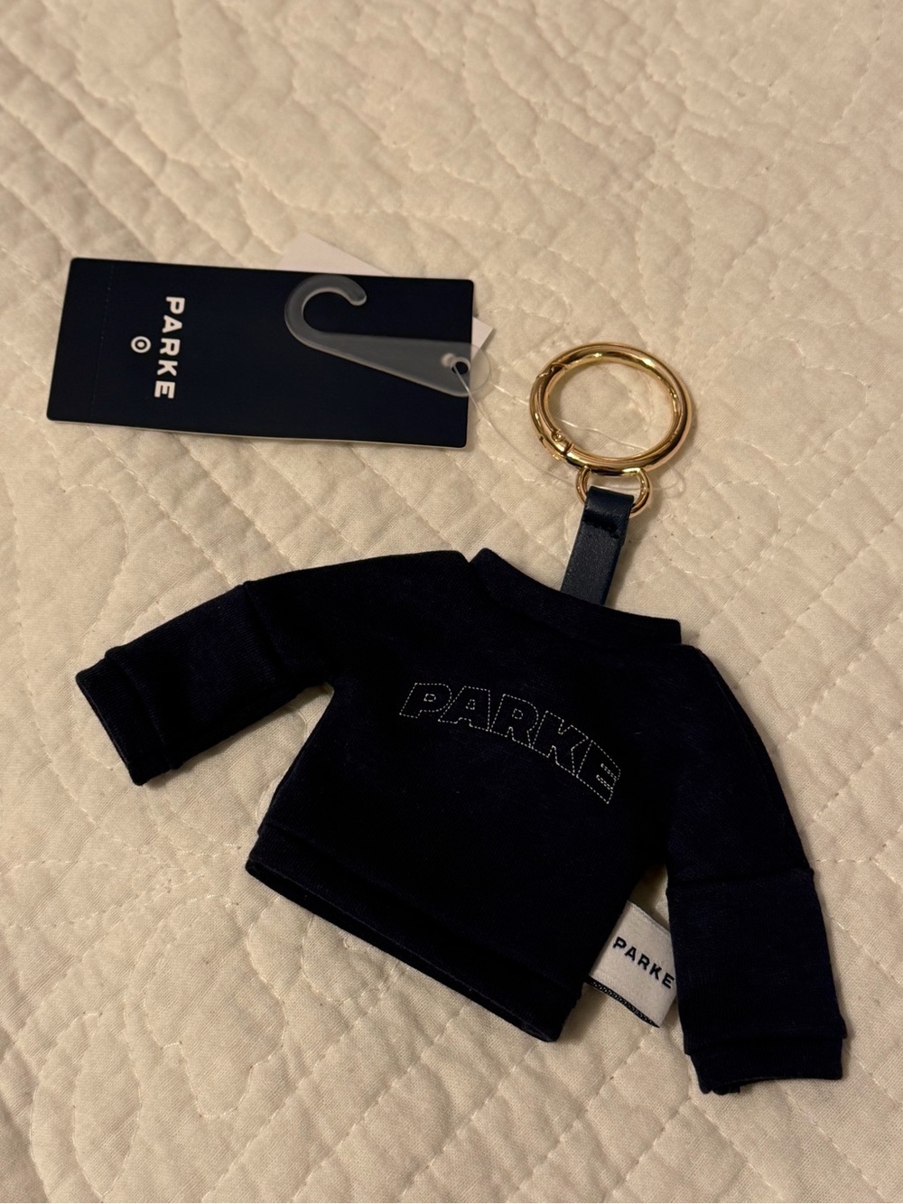 NWT Parke x Target Mockneck Sweatshirt Keychain Navy Blue